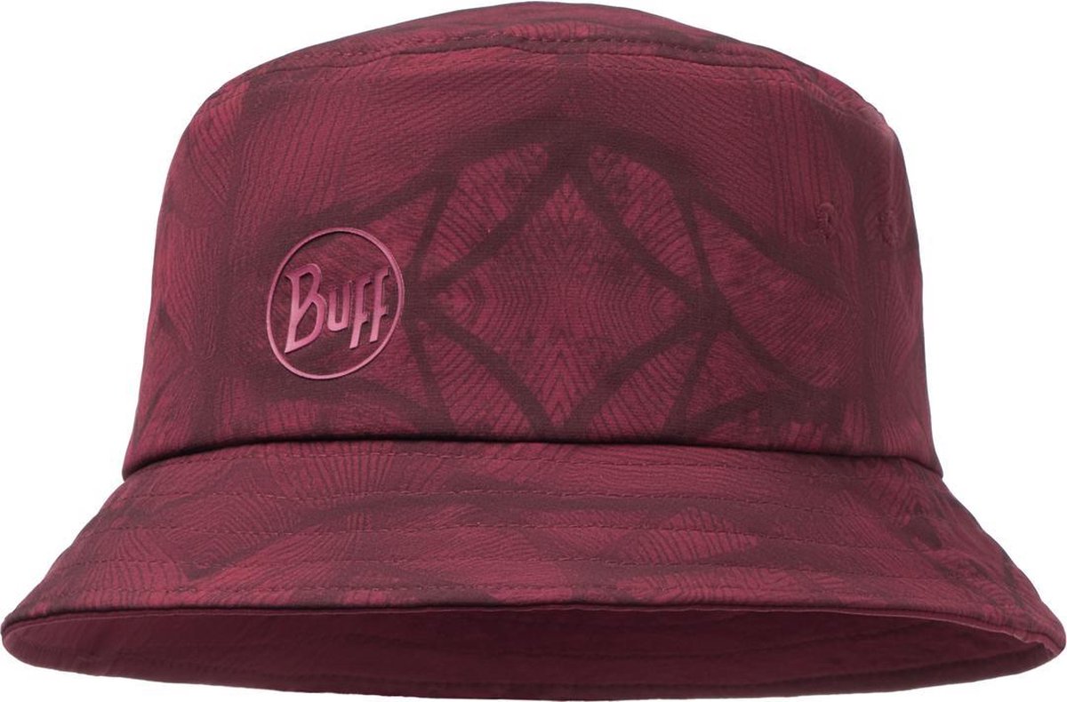 BUFF® Trek Bucket Hat Calyx Dark Red - Zonnehoed -