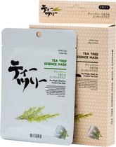 Mitomo Tea Tree Olie Gezichtsmasker - Gezichtsmaskers Verzorging - Face Mask Beauty - Face Mask Japans - Gezichtsverzorging Dames - Japanese Rituals Skincare Sheet Mask  - 10 Stuks