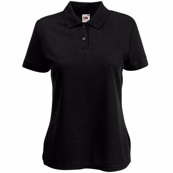 Zwart poloshirt korte mouw voor dames XS 34 bol