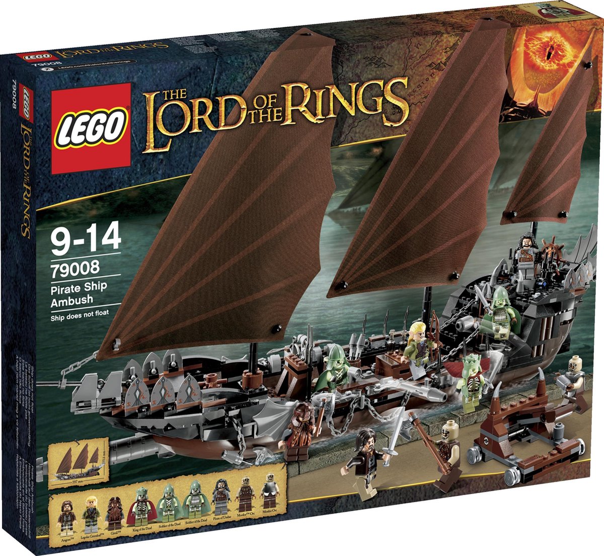 LEGO Le Seigneur des Anneaux L'embuscade du bateau pirate - 79008 | bol.com
