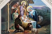 DP® Diamond Painting pakket volwassenen - Afbeelding: Kerstkribbe - 50 x 75 cm volledige bedekking, vierkante steentjes - 100% Nederlandse productie! - Cat.: Religie