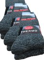 foto van Thermo Sokken 6 paar Antraciet Maat 43-46