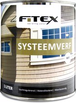 Fitex Systeemverf - Lakverf - Dekkend - Binnen en buiten - Terpentine basis - Halfglans