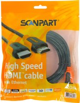 aansluitkabel HDMI High Speed ethernet 3,0m