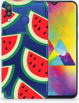Geschikt voor Samsung Galaxy M20 Uniek TPU Hoesje Watermelons