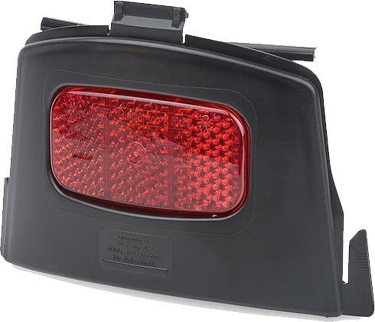 Bobike rugplaat m/refl zw