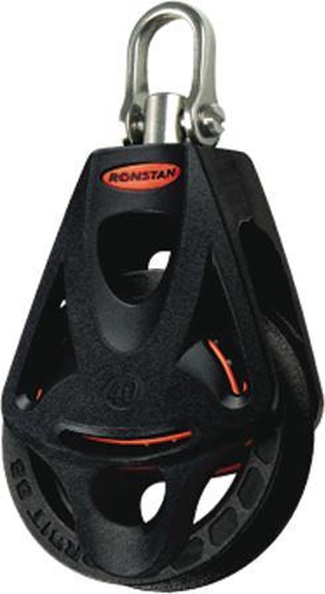 Ronstan Orbit Serie 40 enkelschijfsblok met hondsvot en swivel