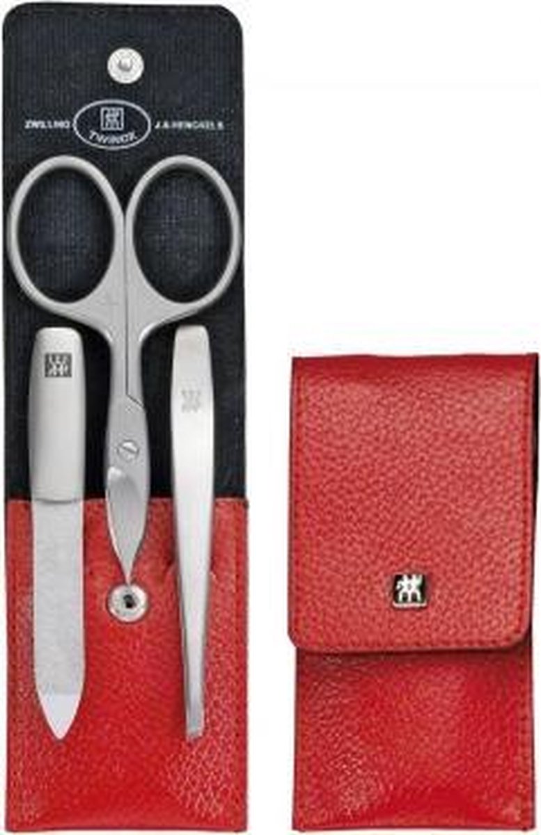 ZWILLING TWINOX manicure set - Asia Competence rood - 3-delig