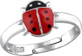 La Rosa Princesa Zilveren Ring Meisje Ladybug Lieveheersbeestje