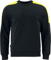 Projob 2125 Sweatshirt Zwart/Geel maat XS
