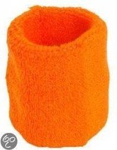 Benza Pols Zweetbandje - Oranje 6 cm - 1 stuks