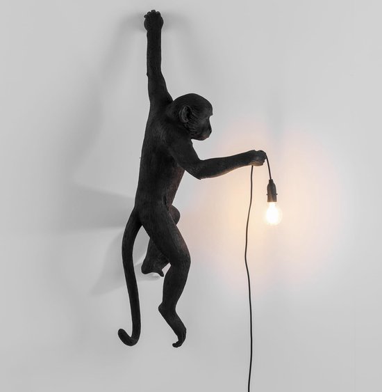Seletti Wandlamp Monkey Hanging Black Left | bol.com