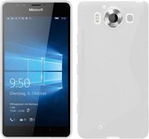 Microsoft Lumia 950 Silicone Case s-style hoesje Wit