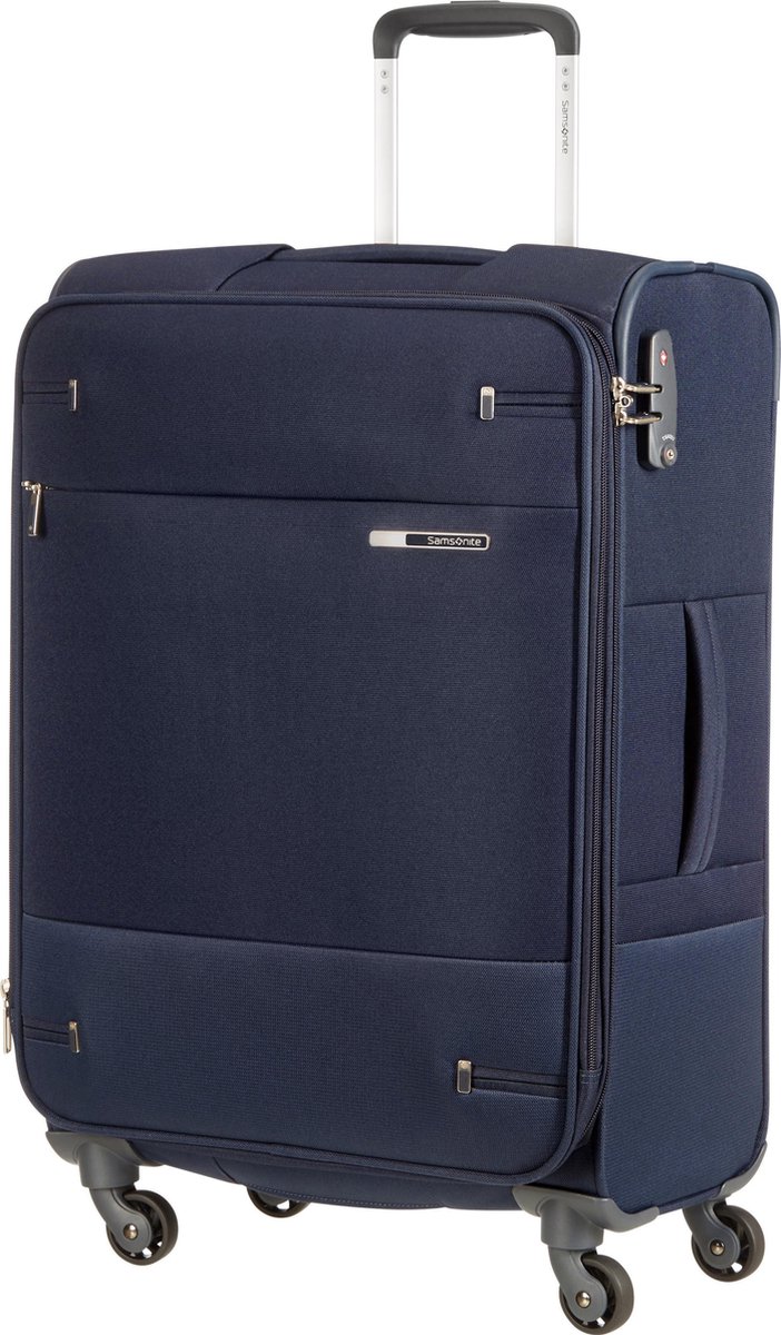 Samsonite Koffer - Base Boost Spinner Uitbreidbaar- handbagage- Navy blue