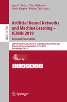Lecture Notes in Computer Science 11730 - Artificial Neural Networks and Machine Learning – ICANN 2019: Text and Time Series