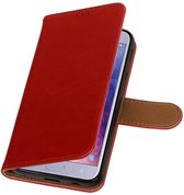 Rood Pull-Up Booktype Hoesje voor Samsung Galaxy J4