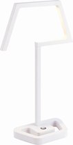 Artdelight - Tafellamp Linea - Wit - 18x LED 0,3W 2700K - IP40 - 3-stappen Dimmer > lampen staand led | tafellamp wit | tafellamp woonkamer | design lamp wit | led lamp wit