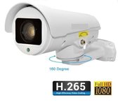 Bestuurbare Bullet camera 2MP H.265, 10X zoom en 120M nachtzicht middels LASER.  Full options; POE, WDR, HLC, BLC,