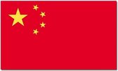 Vlag China 90 x 150 cm feestartikelen - China landen thema supporter/fan decoratie artikelen