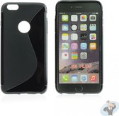 iPhone 6S Plus Silicon Hoesje - S-Line Black