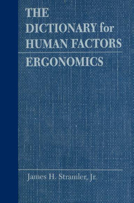 The Dictionary for Human Factors/Ergonomics - cover