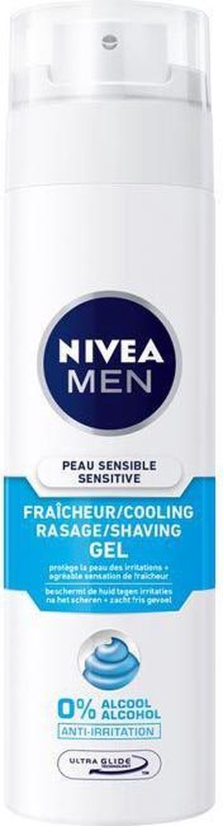 NIVEA MEN Sensitive Cooling - 200 ml -Scheergel - NIVEA