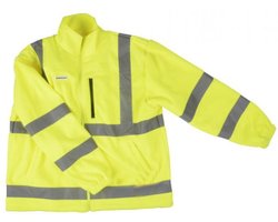 Reflector vest - Waarschuwing vest hoge reflector veiligheid jas met zakken - veiligheidsjasje - warme veiligheidsjasje SIZE L