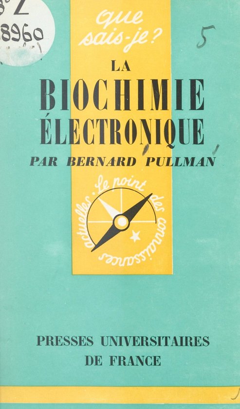 La biochimie électronique - cover