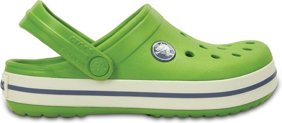 Iets Van toepassing zijn totaal Crocs Crocband Slippers - Maat 34/35 - Unisex - groen/wit | bol.com