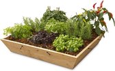 Hillhout - Minigarden schuin - Douglas - 100x100x18 cm
