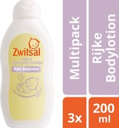 Zwitsal Extra Gevoelig Huidje Bodylotion - 3 x 200 ml - Voordeelverpakking