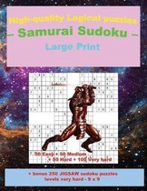 High-Quality Logical Puzzles - Samurai Sudoku - Large Print -