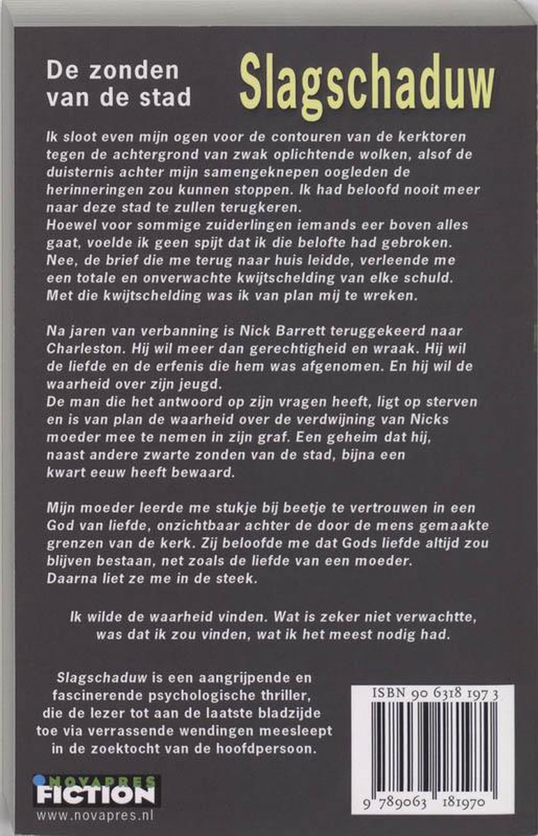 Slagschaduw - back cover