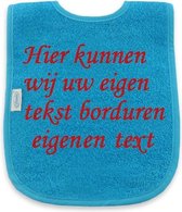Slab turquoise met uw eigen tekst