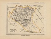 Historische kaart, plattegrond van gemeente Oirschot in Noord Brabant uit 1867 door Kuyper van Kaartcadeau.com