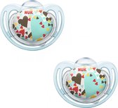 Nuk Freestyle Fopspenen voor Kinderen van 6 tot 18 maanden Hartjes – 4x5x1cm | Speentje voor Baby’s en Peuters | Spenen 2 Pack