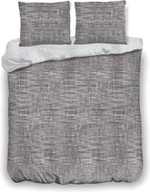 Inspirations Dekbedovertrek Washed Fiber Dark Grey – Grey 240 x 200/220 cm