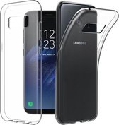 Samsung Galaxy S8 Hoesje - Dubbelzijdig TPU Case 360 Graden Cover - 2 in 1 Case ( Voor en Achter) Transparant