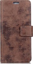 Shop4 - Samsung Galaxy A9 (2018) Hoesje - Wallet Case Vintage Donker Bruin