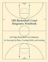 100 Basketball Court Diagrams Notebook