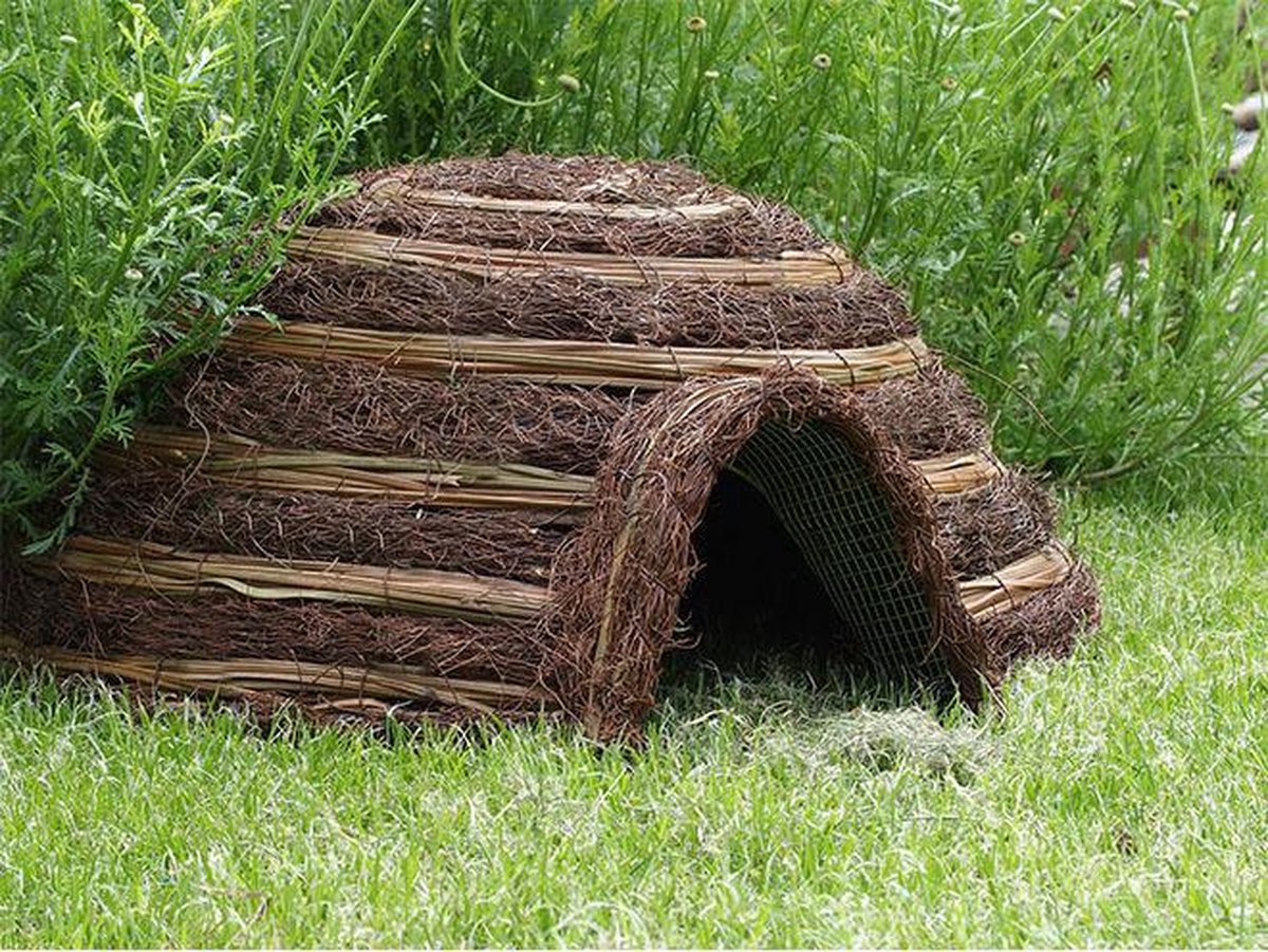 Wildlife World Egelhuis Iglo - Bruin - 53 x 59 x 22 cm