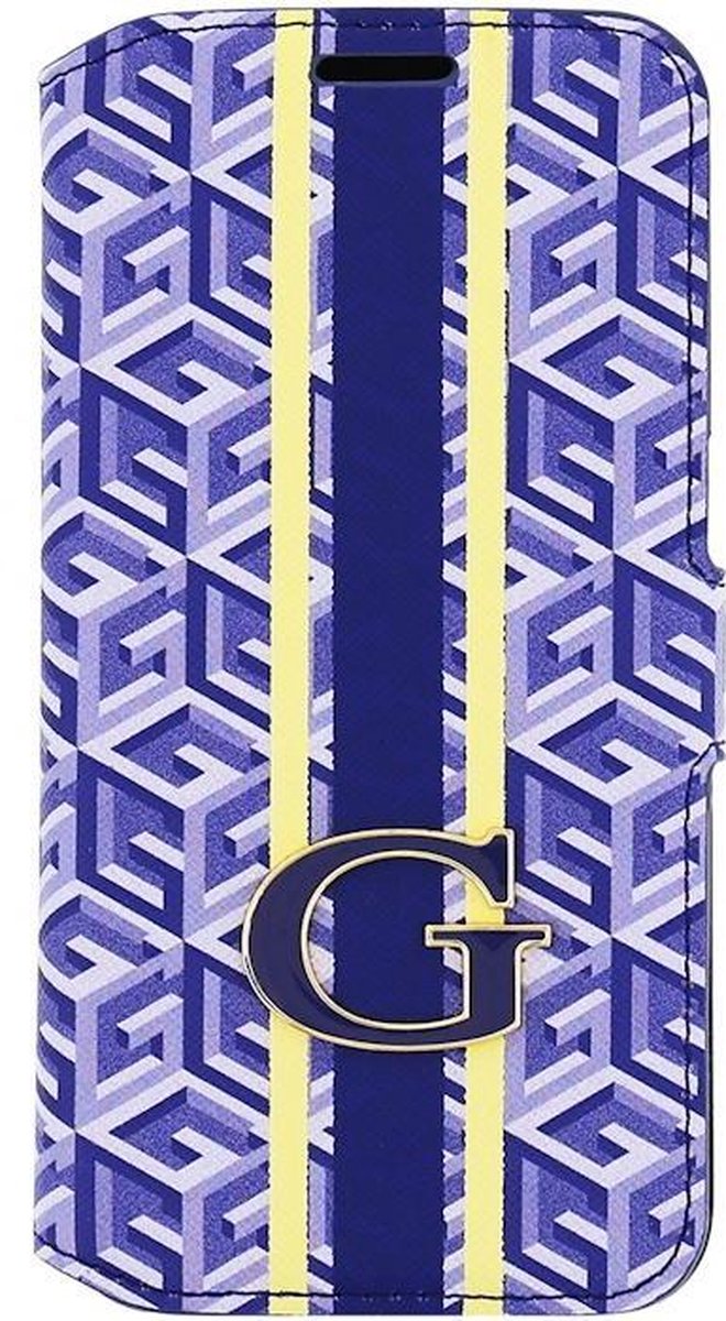 Guess G-Cube Folio Book Case for Samsung Galaxy S6 Edge - Blue