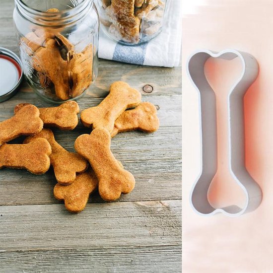 Hondenkoekjes uitsteker hondenbot - Uitsteekvorm voor het maken van koekjes in de vorm van een bot / kluifje