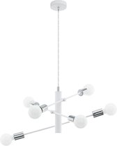 EGLO 98016 hangende plafondverlichting Chroom, Wit E27 60 W A++,E