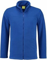 Kobaltblauw fleece vest met rits voor volwassenen S (36/48)
