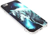 Wolf hoesje siliconen Geschikt voor iPhone 6 / 6S