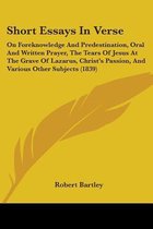 Short Essays In Verse