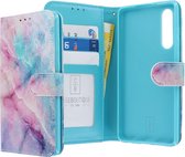 Huawei P30 hoesje - CaseBoutique - Blauw - Kunstleer