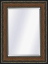 Spiegel Canaletto Walnoot-brons medium 70mm       Buitenmaat 45x166cm