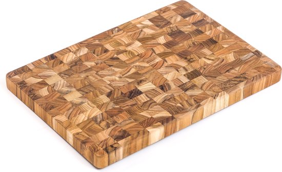 Teakhaus 801 kleine kopshout houten snijplank, FSC gecertificeerde duurzame  teak... | bol.com